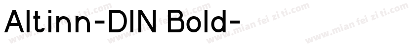 Altinn-DIN Bold字体转换